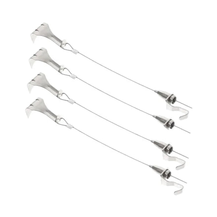 Heavy Duty Stainless Steel Picture Rail Hook Frame Adjustable Wire Hooks Kit Rope Wall Hooks Photo Strips Key Hangers