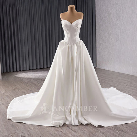 Jancember 241152 Modest Sweetheart A-line Wedding Dresses for Brides Maid