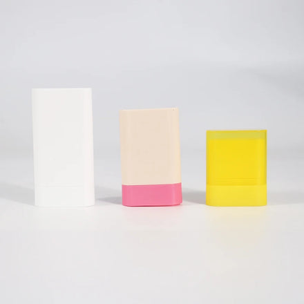 Luxury Custom Empty Oval Plastic Deodorant Stick Container Twist-up Sunscreen Stick Packaging Cosmetic Stick Tube 10g 15g 20g