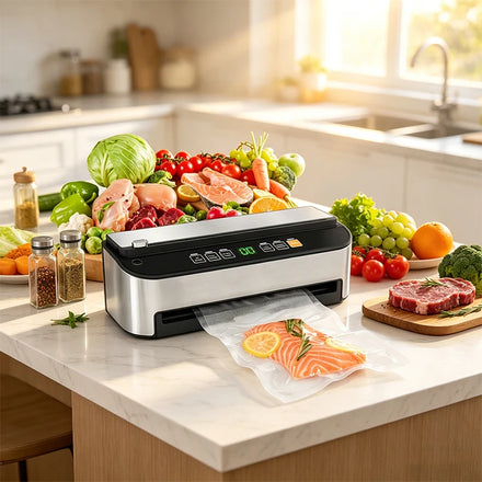 Fully Automatic Food Vacuum Sealer Machine VS6685H Stainless Steel 30cm Dry Moist Pulse Marinate for Home Kitchen