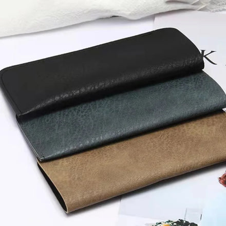 Wholesale High Quality Soft Leather Glasses Bag Simple Design Dustproof & Waterproof Custom logo Eyeglasses Cases Pouch