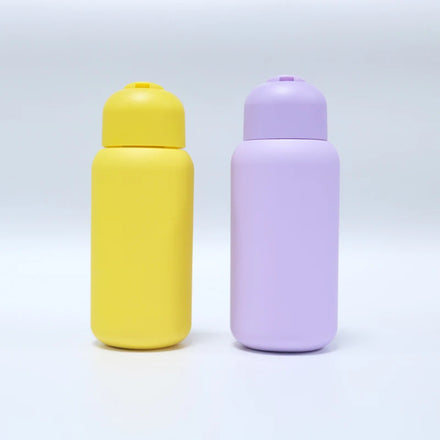 New Design HDPE Flip Top Lid Bottle 200ml 250ml 300ml 350ml Packaging Round Empty Shampoo & Lotion Bottles