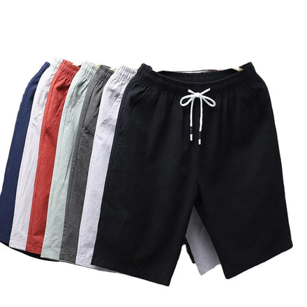 Oem Customized logo Design Men's Pants Casual Beach Pants Medium Summer Ice Silk Shorts Men's Large Size Outdoor Sports Pants