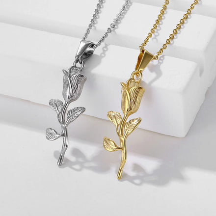 Build Your Own Charm for Fashion Trendy Accessories Rose Flower Charms Waterproof Gold Stainless Steel Woman Jewelry Charm
