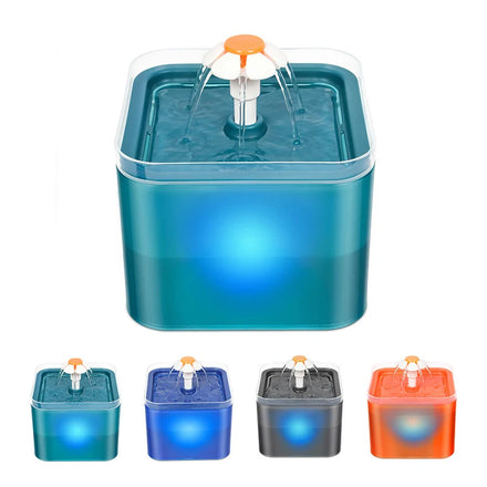 Yun New Translucent Macaron Color Silent Pet Water Fountain Automatic Small Dog & Cat Water Dispenser Reusable Feature