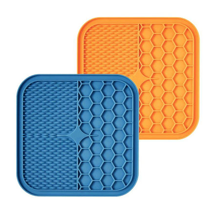 Yun New Fashion Pet Bath Peanut Butter Lick Mat Pad Silicone Food Grade Slow Feeder Bowl Pet Dog Licking Mat