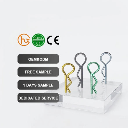 304/316 Stainless Steel R-shaped Split Pin Bolt B-shaped Split Pin Bolt Stainless Steel Spring Steel Shaft Safety Lock R Pins