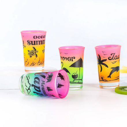 2024 Custom Personalized 1oz 1.5oz Sublimation Classic Travel Tourist Souvenir Gift Shot Glasses Bulk Gift Boxes