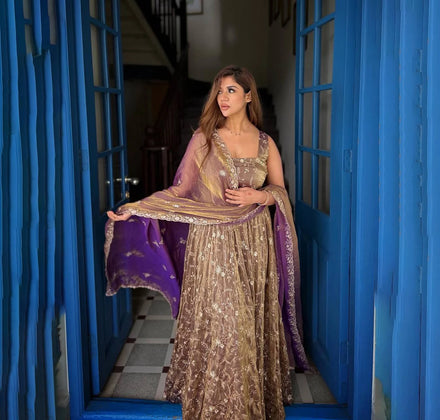 New Arrival Party Wear Pishwas for Women With Embroidery Work Indian & Pakistani Party Anarkali Suits by Sterling Creation