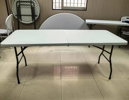 Hot Sales Cheap High-quality HDPE Folding Round Table for Outdoor Wedding Events Rentals
