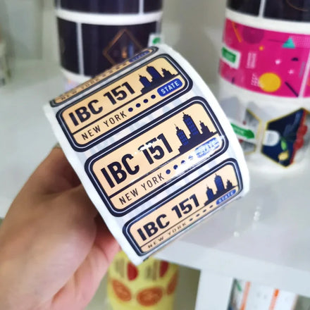 Self-adhesive Stickers Customized Advertising Transparent PVC Labels Customized logo Waterproof Trademark QR Code