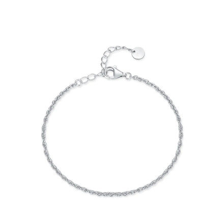 SL1649 S925 Sterling Silver Bilayer Bracelet for Women Trendy Gold Plated Line Chain Wedding Party Accessories Jewelry