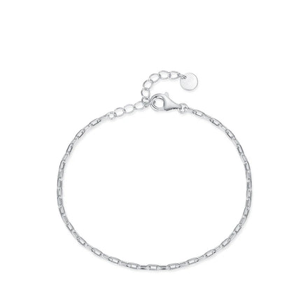 SL1655 S925 Sterling Silver Chain Stackable Geometric Bracelet for Women Party Accessories Bracelet Fine Jewelry