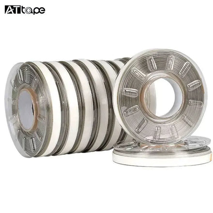 Acrylic Adhesive Double Sided 8mm Width Waterproof Transparent Polyester Wire Trim Tape Edge Cutting Low Noise Pressure