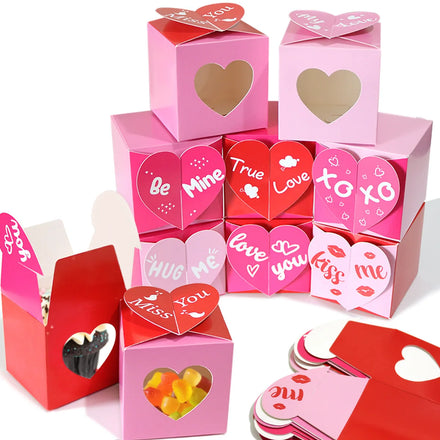 2026 Wedding Decoration Valentine's Day Gift New Candy Box Love Gift Box Food Hollow Box Heart Shape Miss You Wholesale