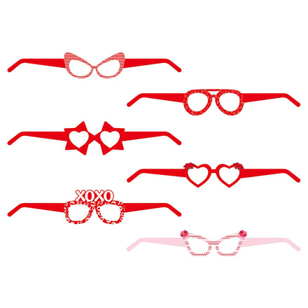 Valentine Wedding Party Decor Heart Shaped Kiss Me Photo Booth Prop Glasses Love Theme Romantic Photography Supplies