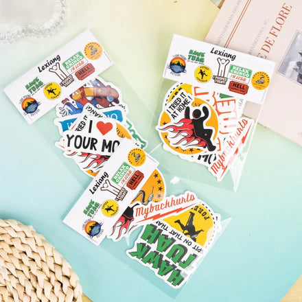 Custom Stickers Package Cartoon Custom Stickers With Package Per Pack Custom Vinyl Stickers