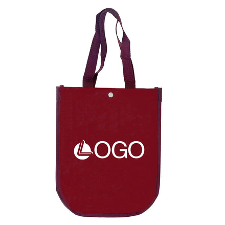 Lemon Custom Logo Reusable Non-Woven Tote Shopping Bag PP Laminated Supermarket Gift with Eco-Friendly Letter Pattern