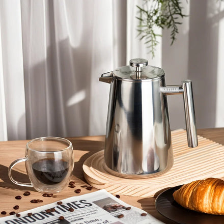 Coffee French Press Cafetiere Coffee Maker Stainless Steel Insulated Double Wall Coffee Press