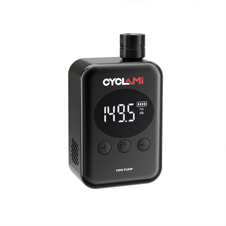 CYCLAMI 150PSI Portable Bicycle Pump with Digital PSI Pressure Gauge Mini Inflator for Motorcycle MTB & Road Bike Tires