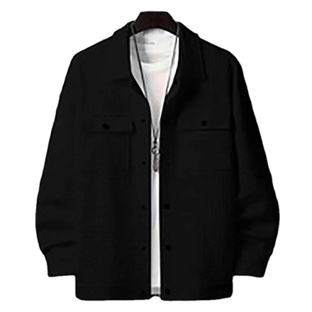 Oem Custom logo Design Hot-selling Spring and Autumn Men's Casual Jacquard Small Plaid Loose Coat Shirt