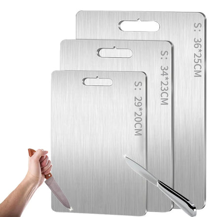 Titanium Cutting Board-Eco-Friendly Durable Reusable Foldable Safe for Kitchen Use with Custom Logo Option