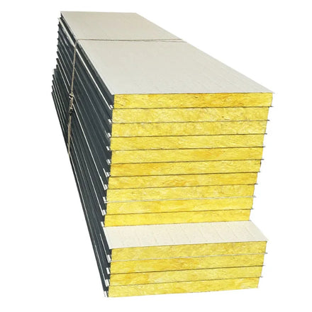 GUANGQIA Factory Direct Sales Fireproof Waterproof Wall Sandwich Panel for Both Sides Color Steel 50mm
