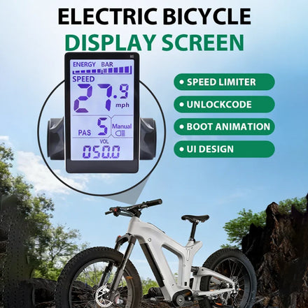M5 Wireless 24V/36V/48V Electric Bike Controller Waterproof Parts for Ridstar Q20 Ebike E-Scooter Cycling Computer LCD Display