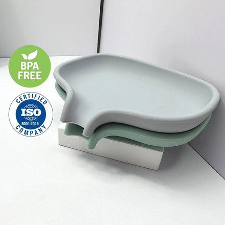 Hot Sale Mini Non-Slip Silicone Soap Dish Portable Disposable Bathroom Drain Soaps Tray Home Storage Usage