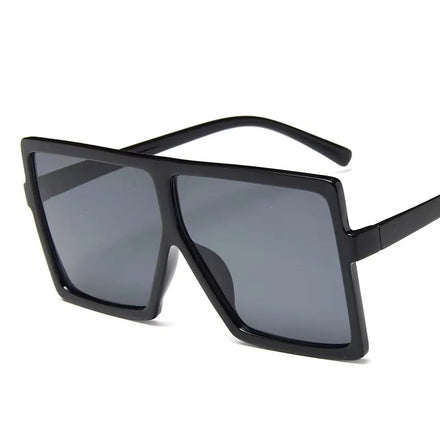 Oversized Square Sunglasses for Women and Men Fashionable Luxury Gradient Blue Frame Anti-UV Sunglasses Trendy Gafas De Sol