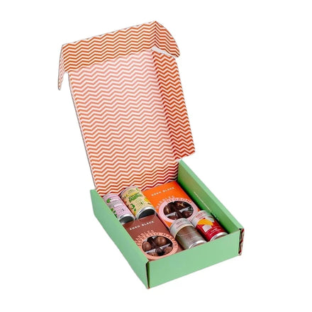 Factory Direct Beverage Box Colored Handle Corrugated Packaging for Juice Coffee Tea Cloth Cosmetics Perfume Vodka Embossing