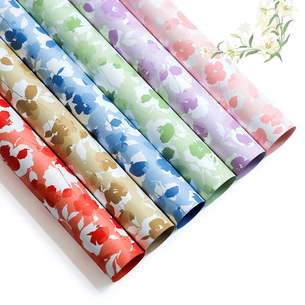 Wholesale Premium Waterproof Flora Design Wrapping Paper for Flowers Fall in Color Premium Packaging Paper