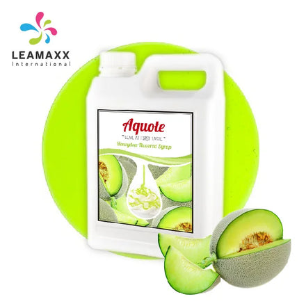 2026 Leamaxx Concentrated Honeydew Fruit Syrup Liquid Bubble Milk Tea Smoothie Beverage Bottle Wholesale HACCP Certified Ready