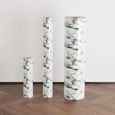 Interior Home Decor Self-adhesive Waterproof Thick IXPE PET Marble Pattern Roll | Non-Slip Durable and Eco-Friendly Wall Paper