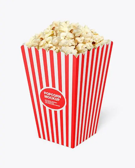 Eco Friendly Colored Fast Food Popcorn Box Cake Bakery Cookie Catering Lunch Packaging Box Kraft Paper Box for Popcorn Chicken