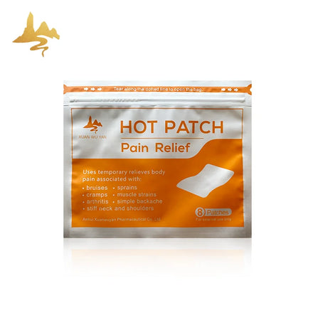 Chinese Suppliers New Herbal Heat Transdermal Pain Hot Patch Adult Knees Back Muscles Targeted Hot & Cold Packs