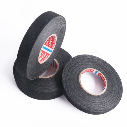 Black Heat-Resistant Adhesive Flannel Cloth Tape Pet Polyester Cotton Material