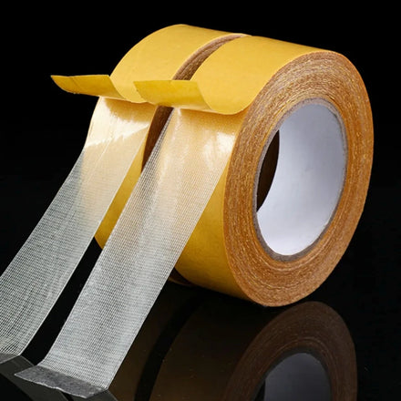 Die Cut Cotton Cloth Based Double-Sided Adhesive Tape No Trace Yellow Cloth Based Tape