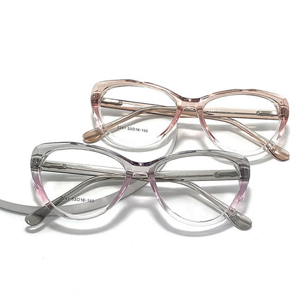New Frames for Eye Glasses Elastic Temples Fashion Plain Glasses Women Butterfly Shape Transparent Eyeglasses Frame Wholesale