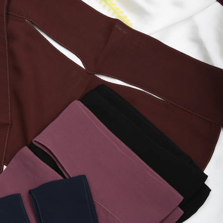 Super Luxury Ultra Breathable Soft Single Layer Chiffon Niqab Handmade Polyester Women's Adults Short Size 12 Colors Quick Dry