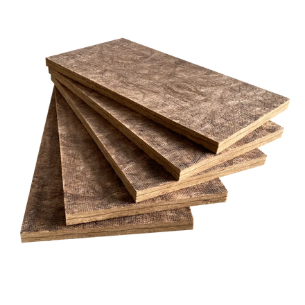 Semi-rigid Thermal Acoustical ECO Brown Glass Wool Insulation Board 36kg/m3 25mm Fiberglass Panel for Wall HVAC Glasswool Board