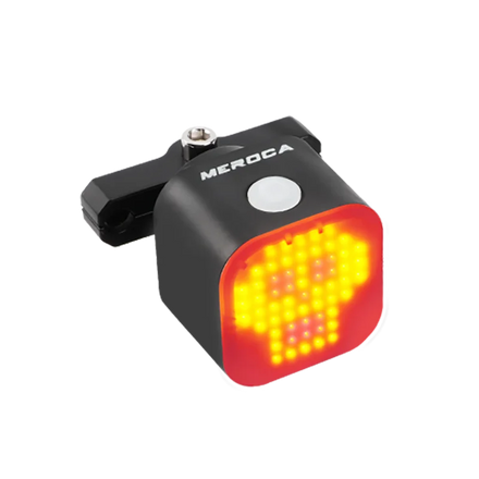 Smart Bike Rear Lamp Highly Customizable 244 COB LED IPX6 Waterproof WT38 Intelligent Expression Bicycle Tail Light for Cycling