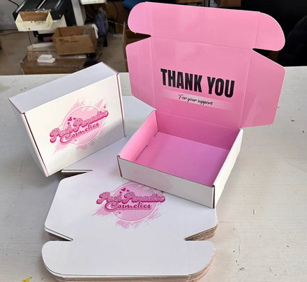 OEM Factory Custom Logo Pink Color Cosmetic Corrugated Packaging Mailer Box Shipping Box Paper Box With Quality Assurance