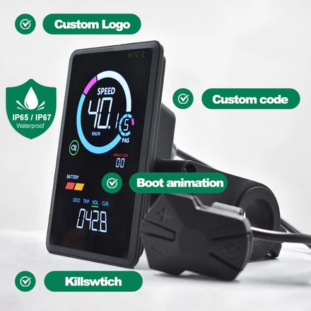 Wired USB Electric Bike Display Digital Bicycle Computer Cycling Speed With ISO CE RoHS Certified LCD Display