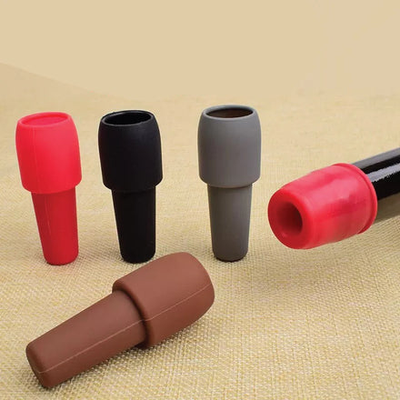 Kitchen Tool Liquor Luxury Perfume Honey Milk Seal Food Grade Silicone Unique Polish Bottle Cap Charms
