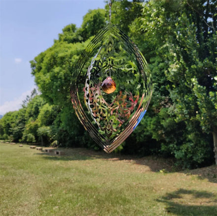 Manufacturer Wholesale New Design 10 Inch Stainless Steel Wind Spinners Garden Decor