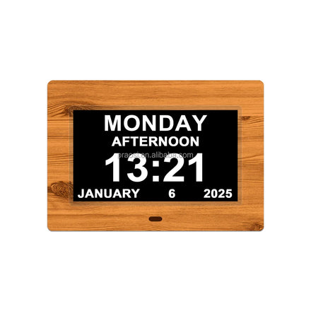 2025 New Modern WiFi Weather Forecast Desk Clock for Dementia with Touch Screen & Mobile App Control Options