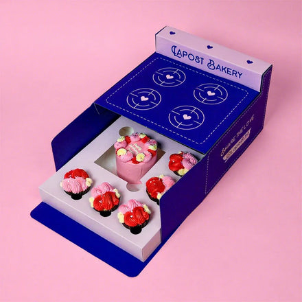 Factory Direct Bakery Gift Box Divider for Macarons Christmas Box Cake Cookies Crepe Cupcake Hot Dog Sushi Paper Packaging