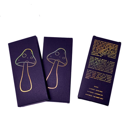 Eco-friendly Matte Black Recyclable Chocolate Bar Packaging Box with Foil Wraps and Food Grade Chocolate Mold Ready to Ship