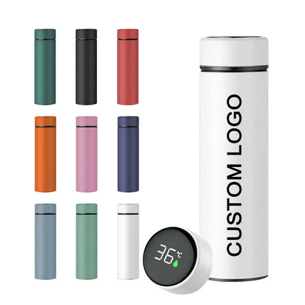 Wholesale Stainless Steel Insulated Double Wall Vacuum Flask Thermos Classic LED Temperature Display Smart Digital Water Bottle